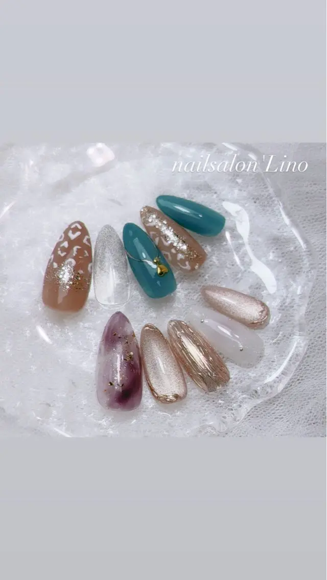 ネイル マグネットネイル ニュアンスネイル Lino𓂃⟡.· Chizuruのネイルデザイン