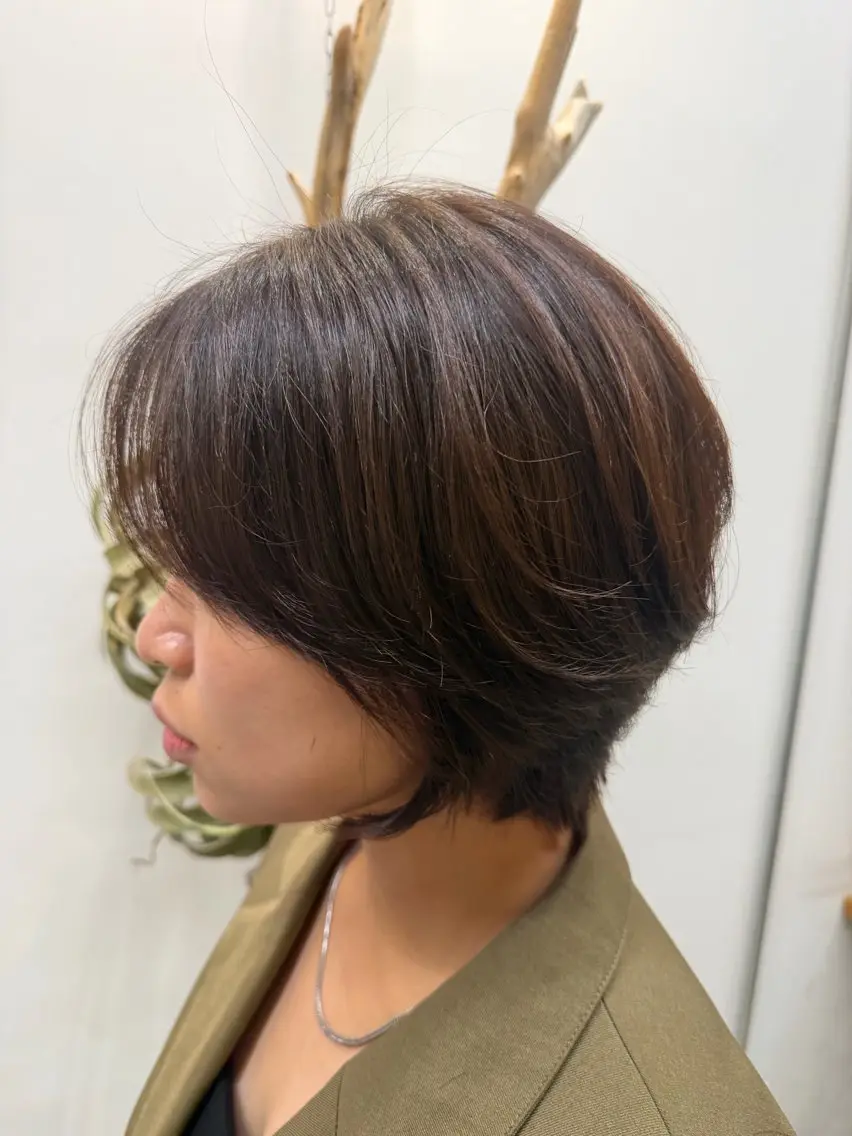 ショート カラー アッシュ アッシュブラウン ブラウンカラー ショートヘア ヘアカラー 雅貴/寄り添い提案✨ 似合わせ✨のヘアスタイル