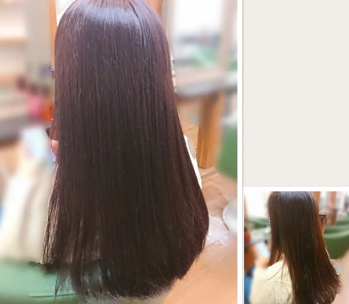 ロング カット ヘアカラー トリートメント 渡辺 康行のヘアスタイル