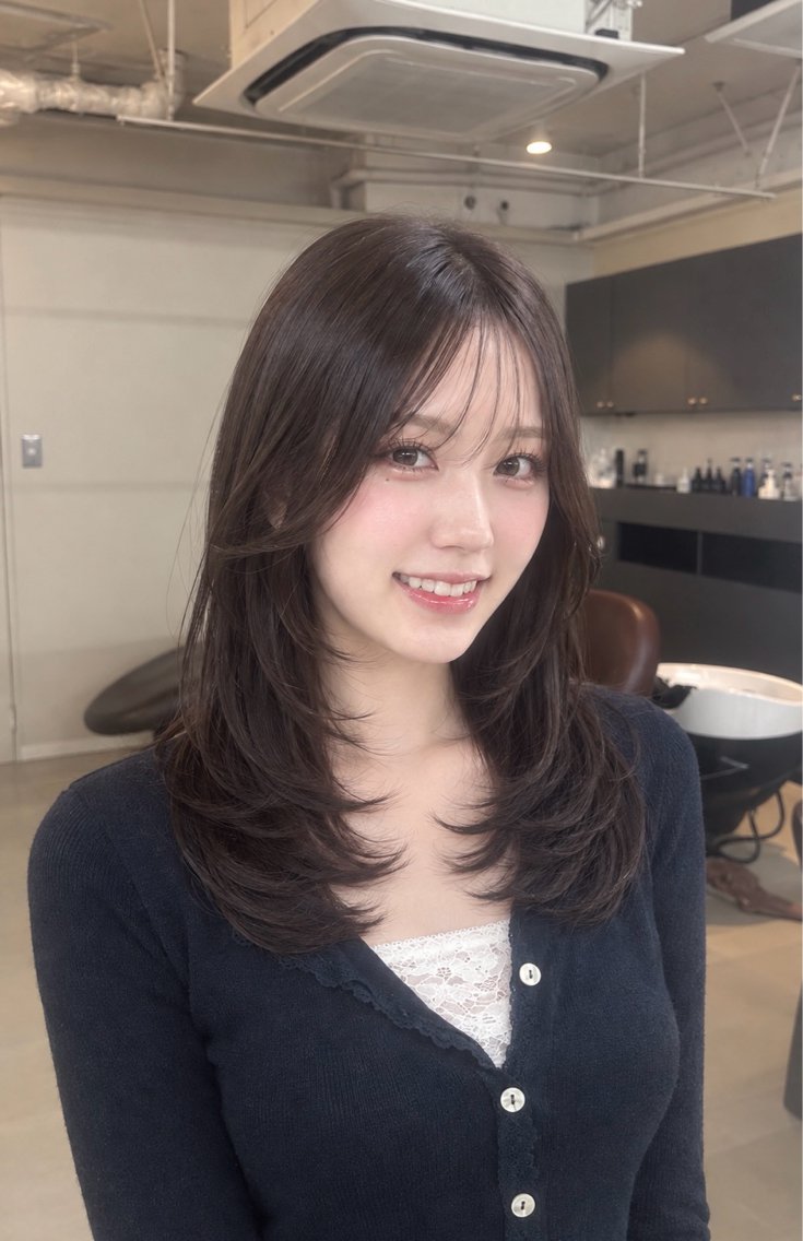 ロング カラー ヘアアレンジ カット ヘアカラー 🫧レイヤー／透明感 🫧Ryuseiのヘアスタイル