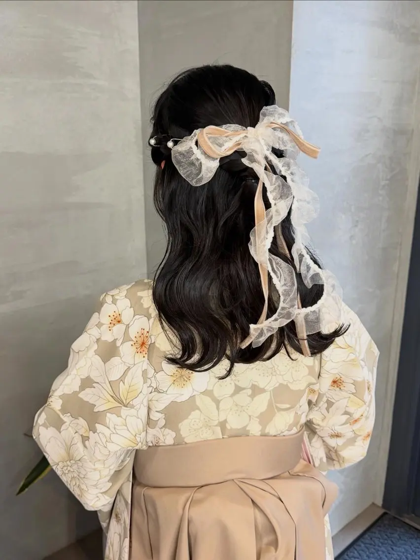 ロング ヘアアレンジ 卒業式のヘアスタイル ヘアセット いとう まいこのヘアスタイル