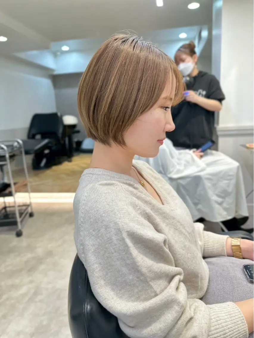 ショート 🤍ショートボブ 🤍NANAMI🤍のヘアスタイル