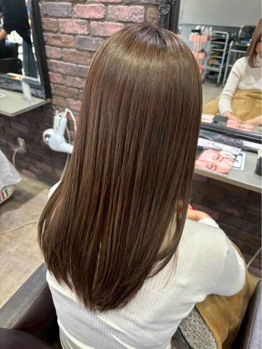 カラー 透明感カラー yuiのヘアスタイル