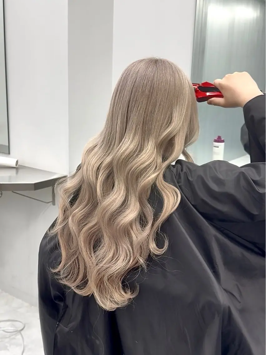 ロング カラー ピンク🎀/ベージ ュ🧸🥞/ユウキのヘアスタイル