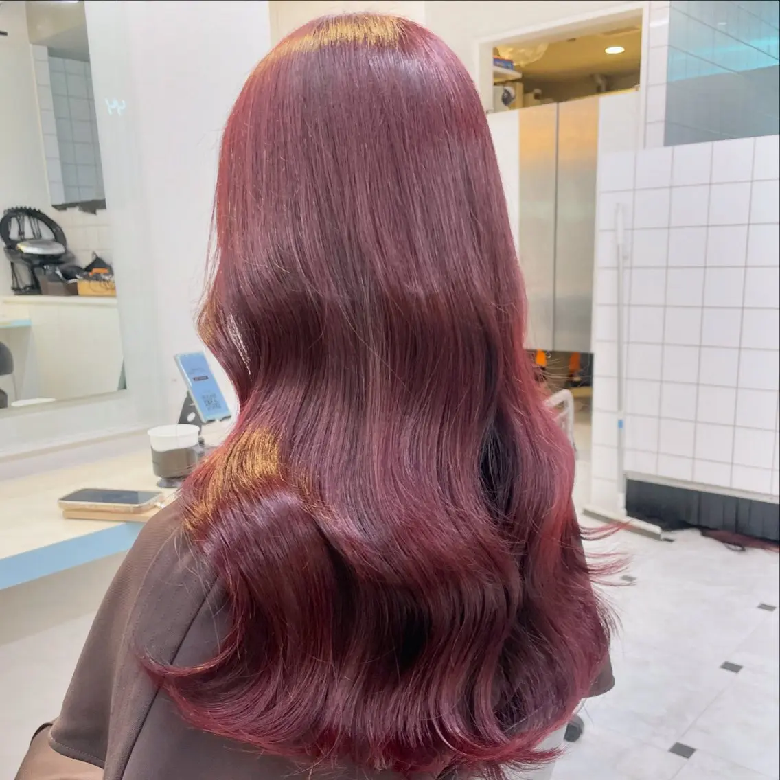 セミロング カラー ヘアカラー 【美髪矯正/絹髪】 🎀hinano🎀のヘアスタイル