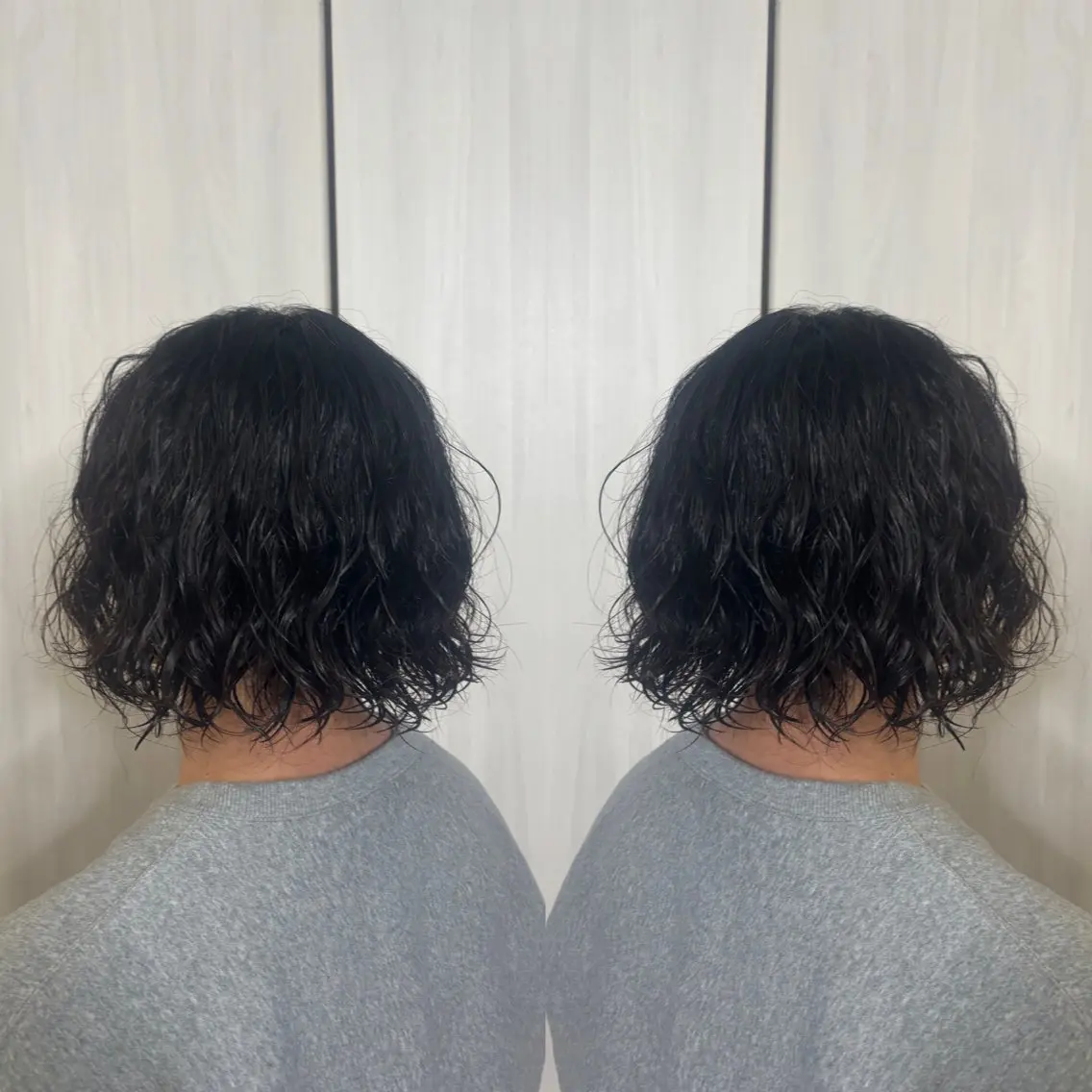 パーマ メンズ 💎ハイトーン/艶 カラー モエカ💎のヘアスタイル