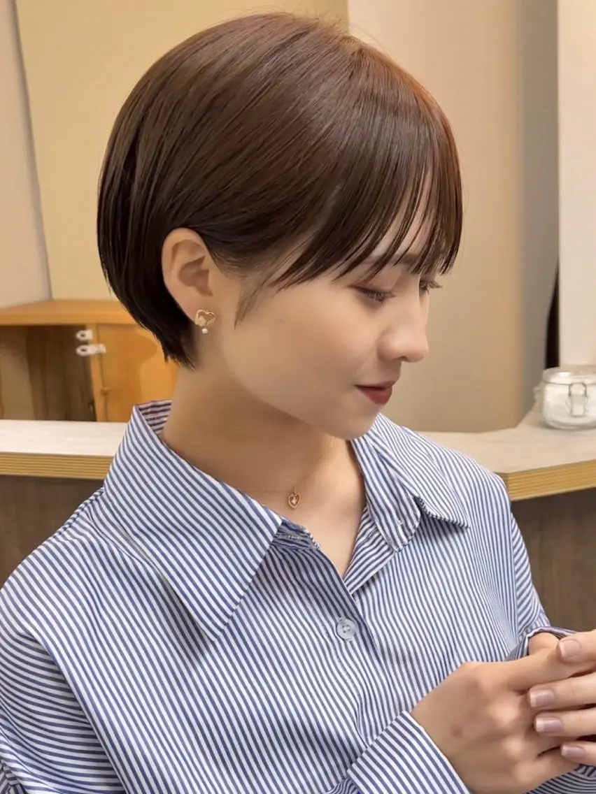 ショート ショートヘア 横尾 歩のヘアスタイル