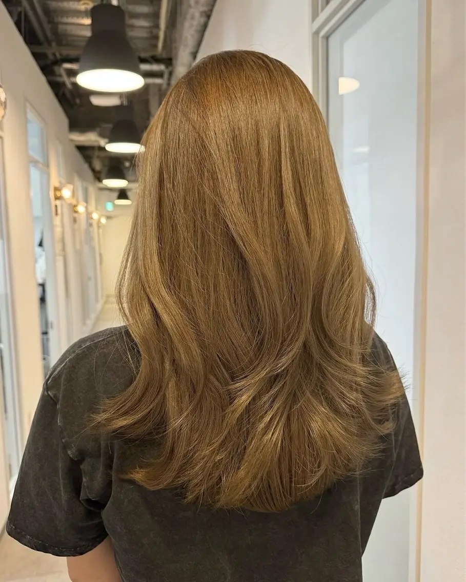 ロング カット ヘアカラー 【韓国風、透明感】 韓国風⭐️新海龍哉のヘアスタイル
