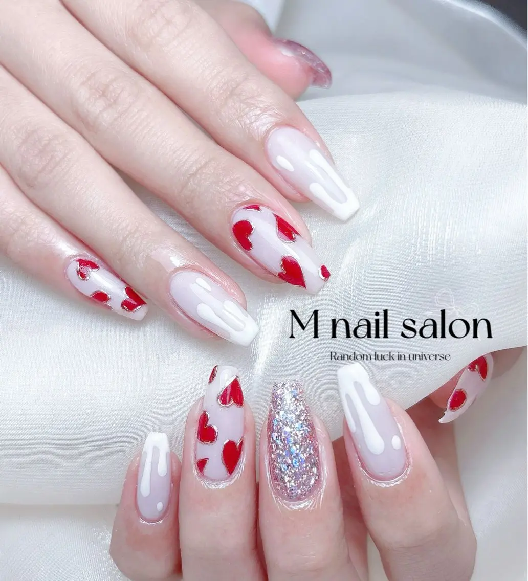 ネイル ハンドネイル M🌷nail 長さだし専門店のネイルデザイン