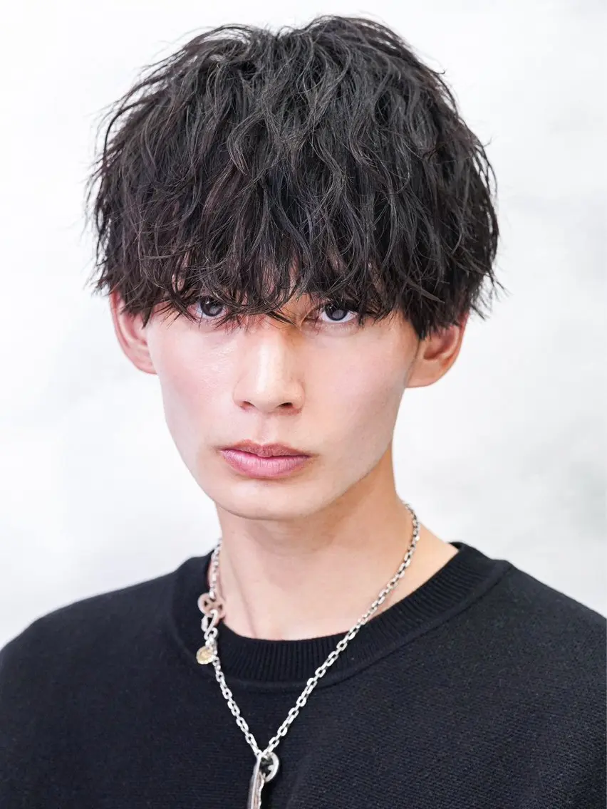 波巻きパーマの写真