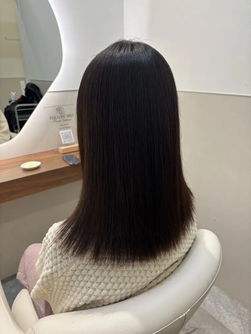 セミロング 縮毛矯正 縮毛矯正 トリートメント SALOWIN / manaka 🪽のヘアスタイル