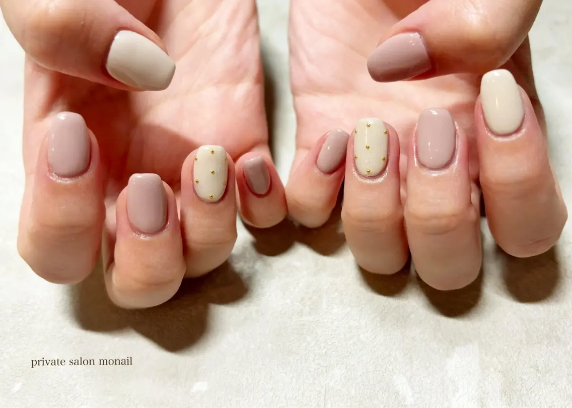 ネイル ドット ハンドネイル nail salon monailのネイルデザイン