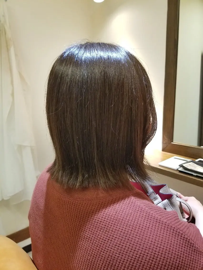 ショート カラー ベージュカラー ボブ カット ヘアカラー トリートメント 松江 幸世のヘアスタイル