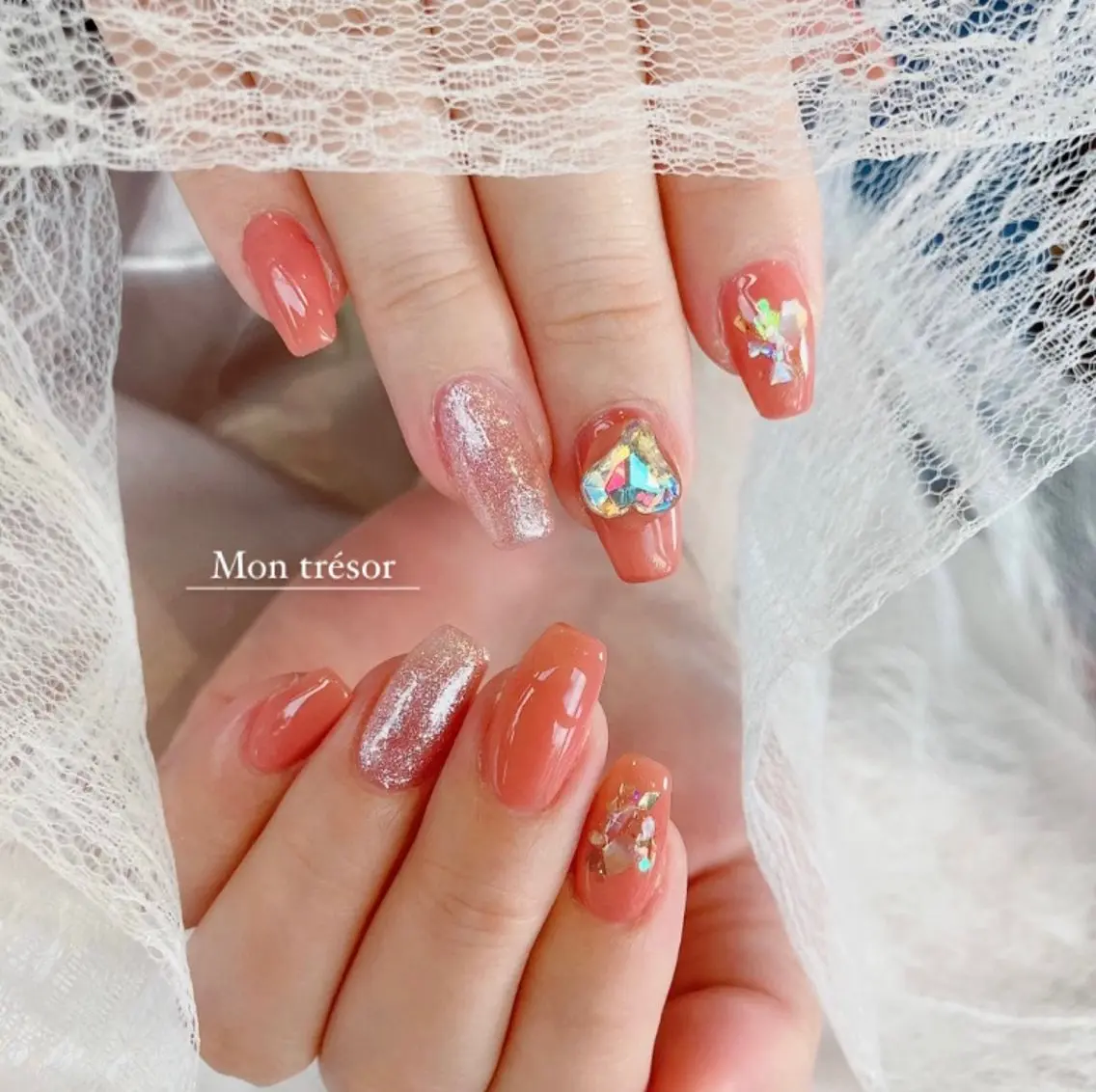 ネイル シンプルネイル Montrésor 名古屋ネイルサロンのネイルデザイン