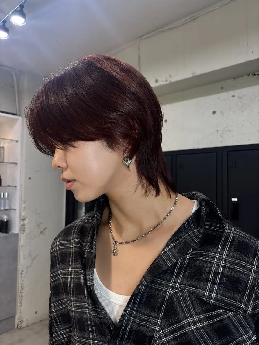 ショート カラー メンズ カット ヘアカラー Miyuki🇰🇷 中/韓メンズヘアのヘアスタイル