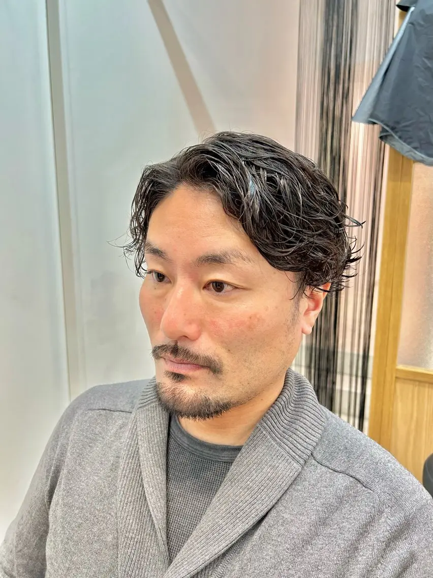 パーマ メンズ カット パーマ ヘアセット 【23時まで営業】 酒井啓佑のヘアスタイル