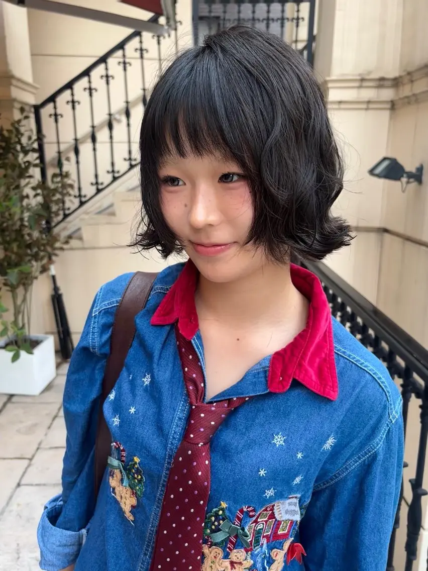 ショート パーマ カット パーマ RiSA ★のヘアスタイル