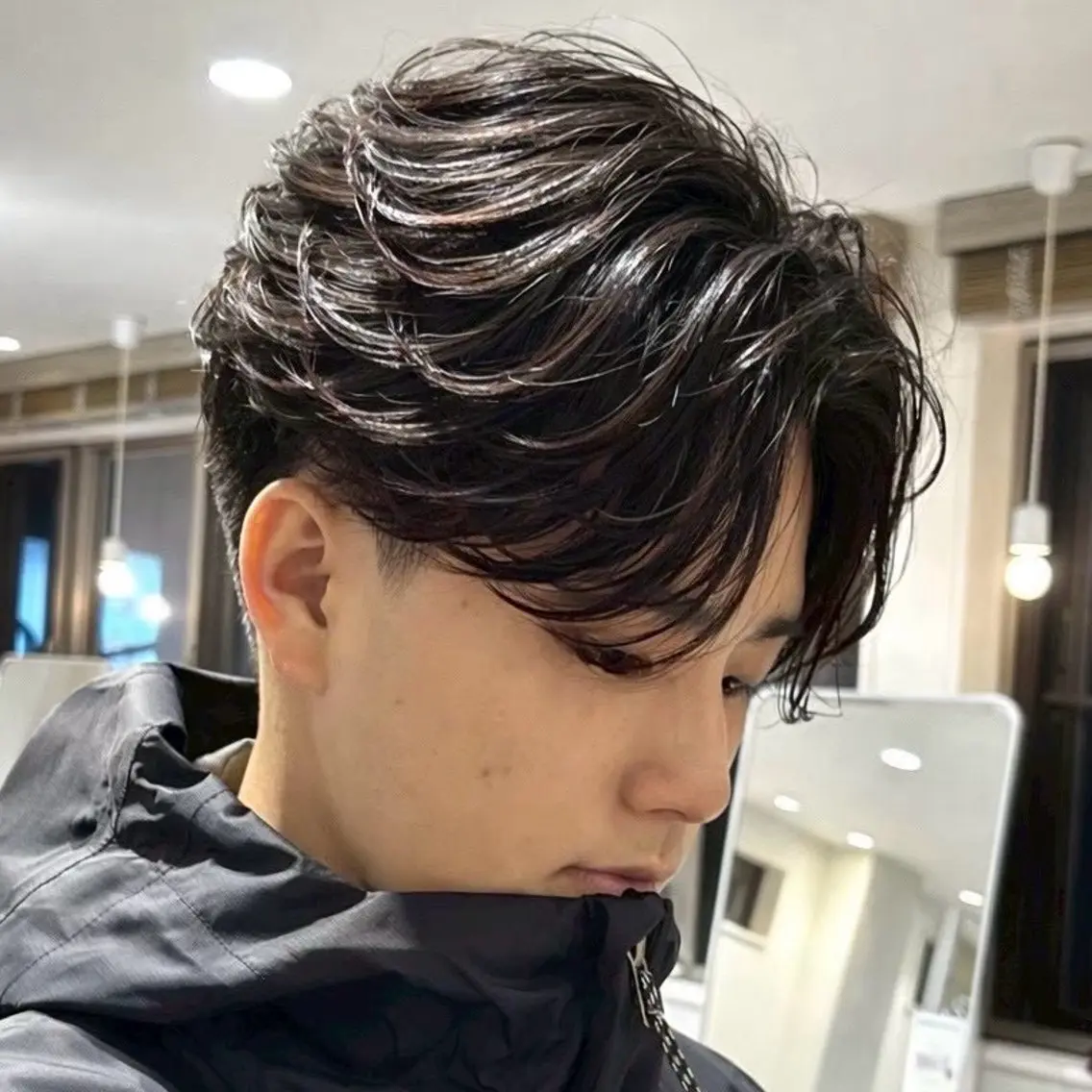 ショート パーマ メンズ パーマ 🇰🇷韓国フェザー パーマ🪽‪/ユウトのヘアスタイル