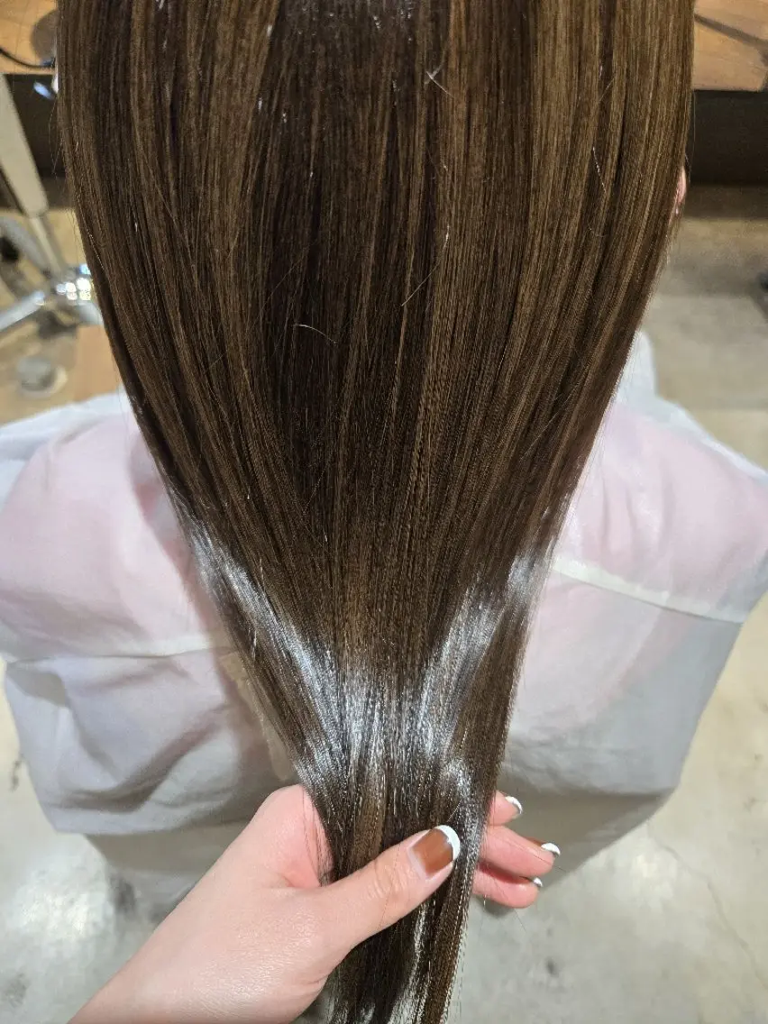 ロング カラー カット ヘアカラー トリートメント 韓国好き🇰🇷 美容師MIKUのヘアスタイル