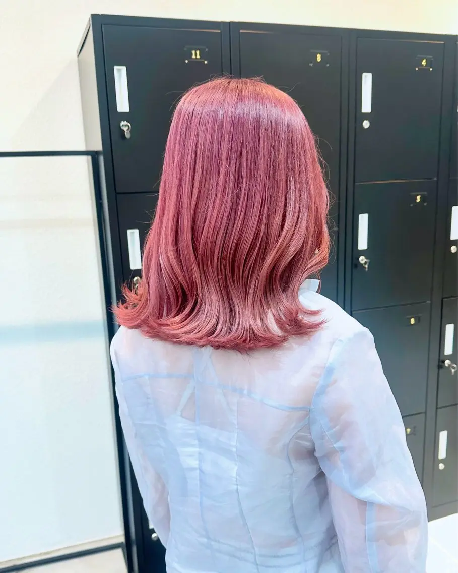 ミディアム カラー etore 矢場町 南沙希のヘアスタイル