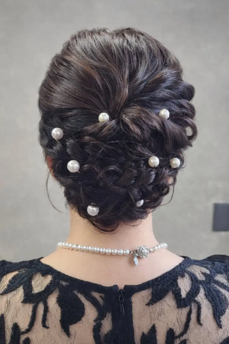 ミディアム ヘアアレンジ 柏 康孝のヘアスタイル
