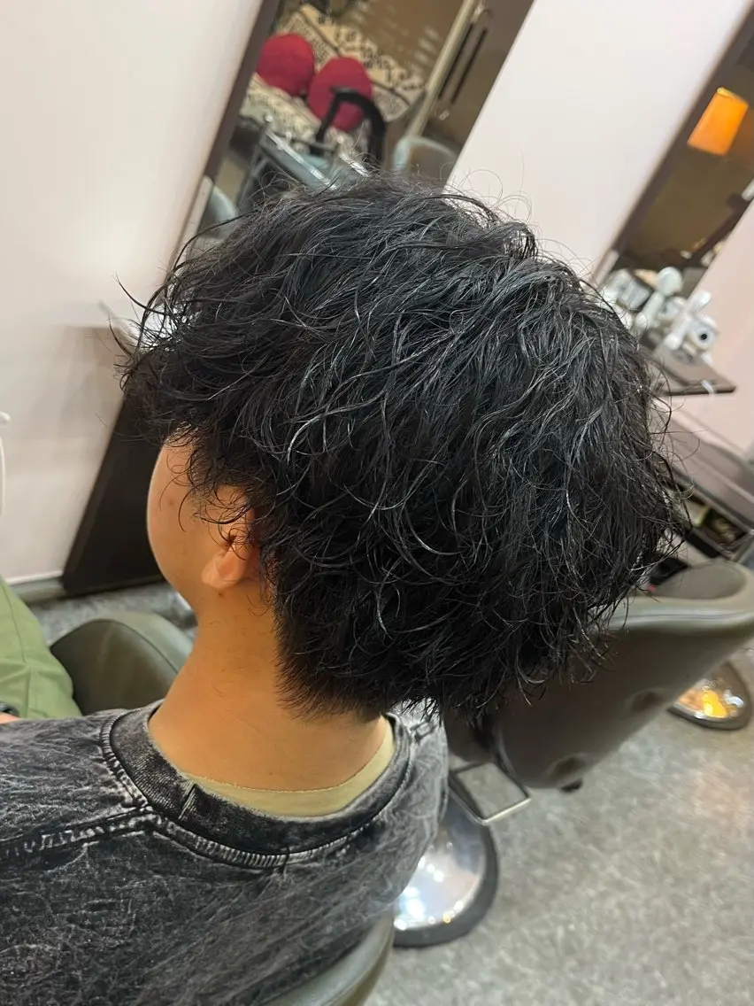 ミディアム パーマ 🌈予約の98%パ ーマ⭕️🌈福本のヘアスタイル