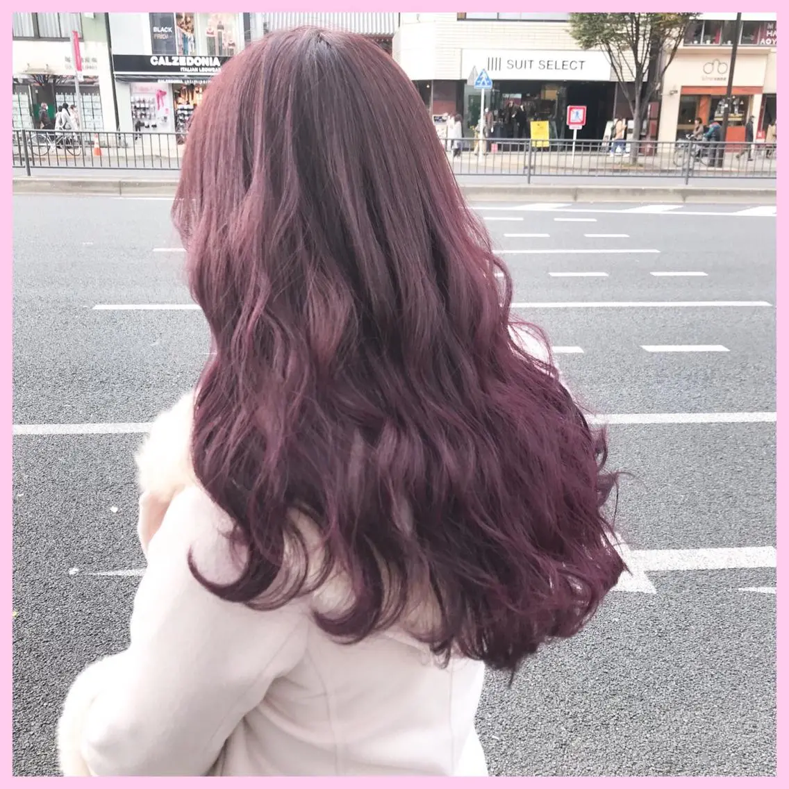 ロング カラー SHIN/レイヤー カット×クロスパーマのヘアスタイル