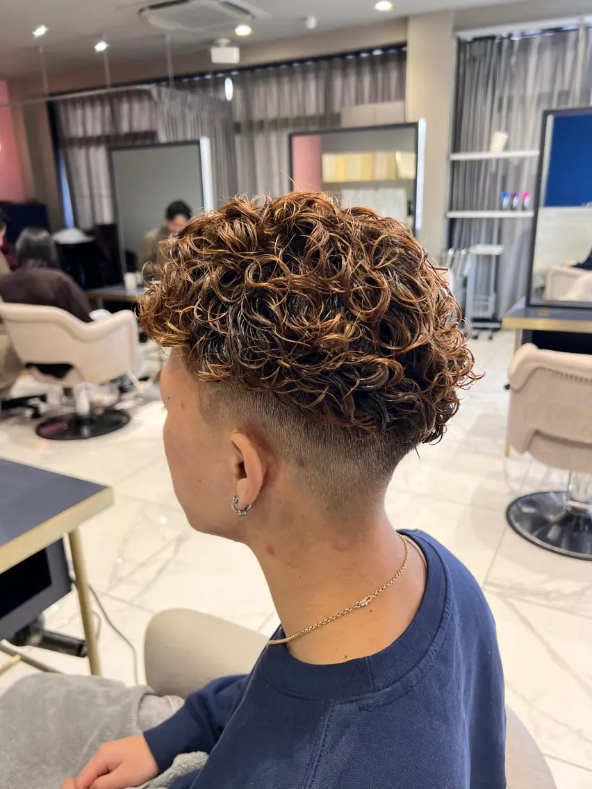 メンズcut＋デザインパーマ＋3STEP トリートメントの写真