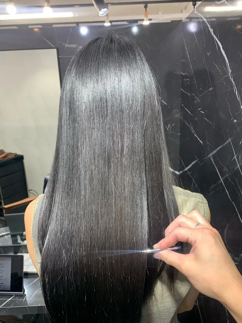 ロング 髪質改善 トリートメント 縮毛矯正 大西 魁知のヘアスタイル