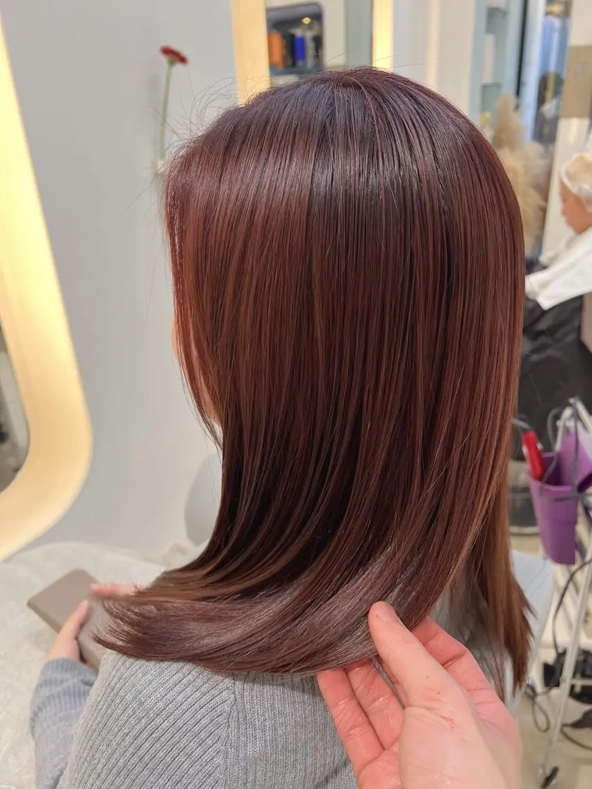 ミディアム カラー パーマ メンズ トリートメント 堀井 凌平のヘアスタイル