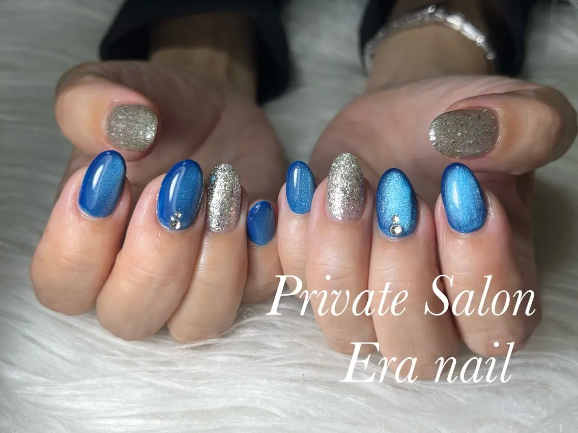 ネイル マグネットネイル ハンドネイル Era nailのネイルデザイン