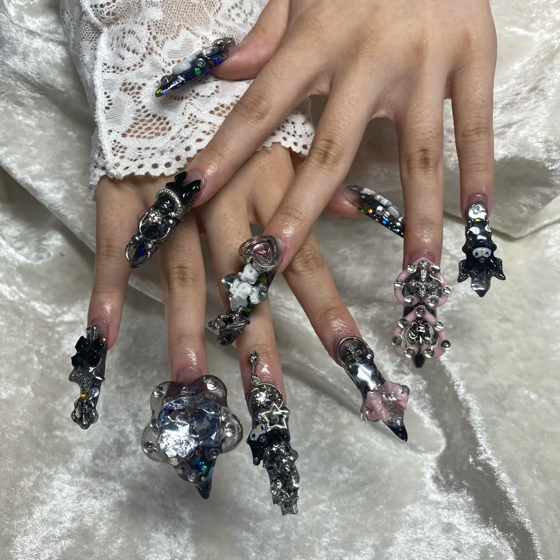 ネイル ラメ(グリッター) ラメグラデーション N.A.B.nail Reikoのネイルデザイン