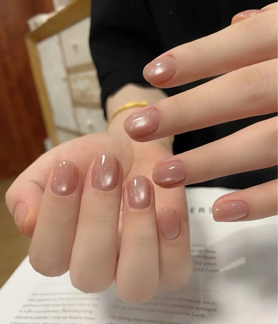 ネイル マグネットネイル マグネットワンカラー ワンカラーネイル ハンドネイル Y3 NailSalonのネイルデザイン