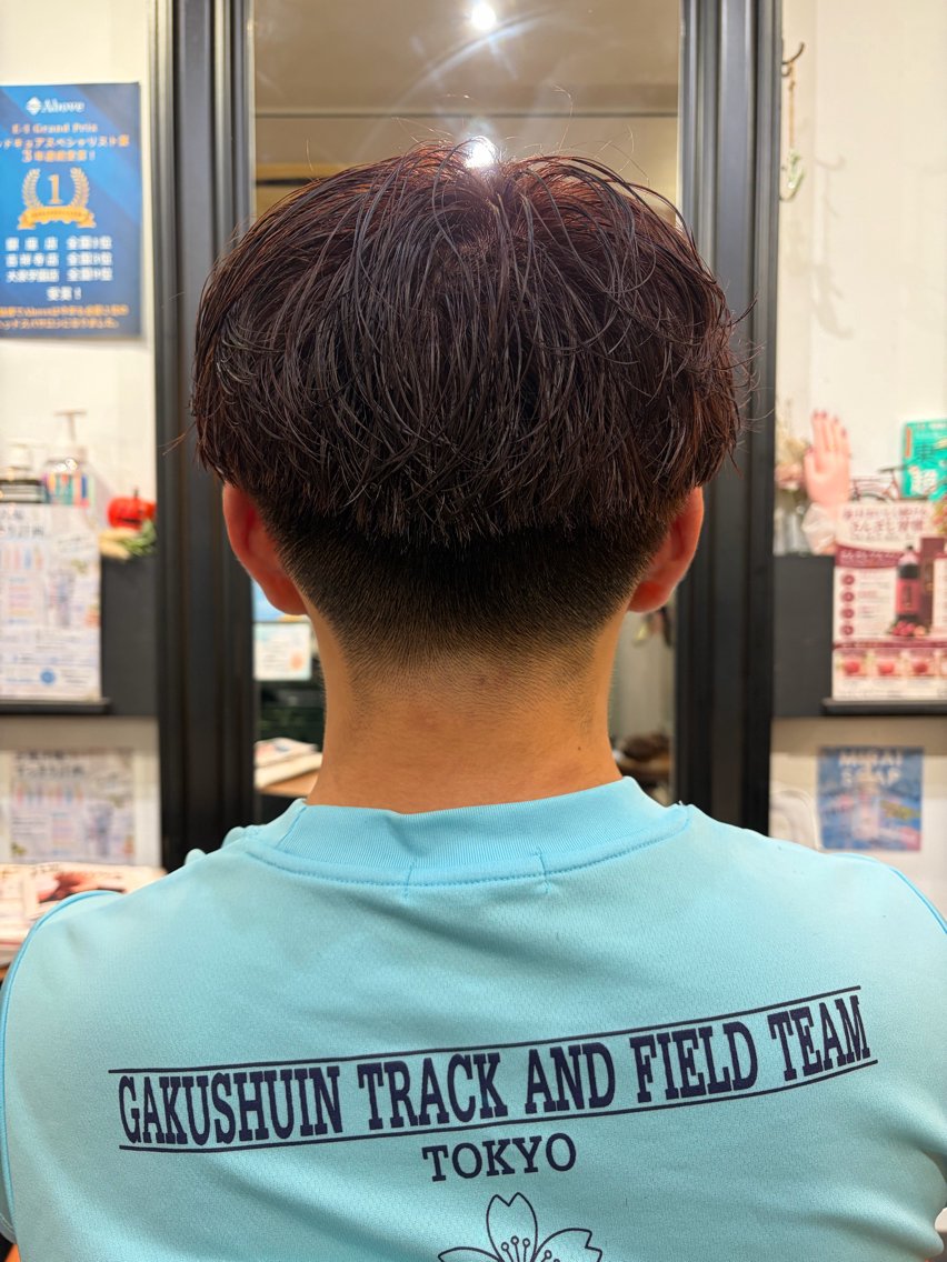 パーマ メンズ 田邉 莉陸のヘアスタイル