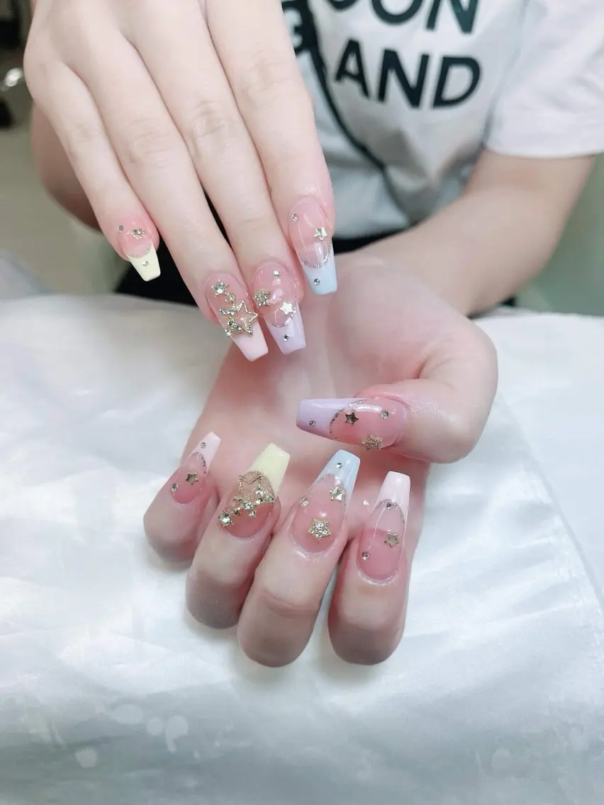 ネイル アートネイル 韓国ネイル 持ち込み ワンホンネイル ハンドネイル Lenie Nail Salonのネイルデザイン