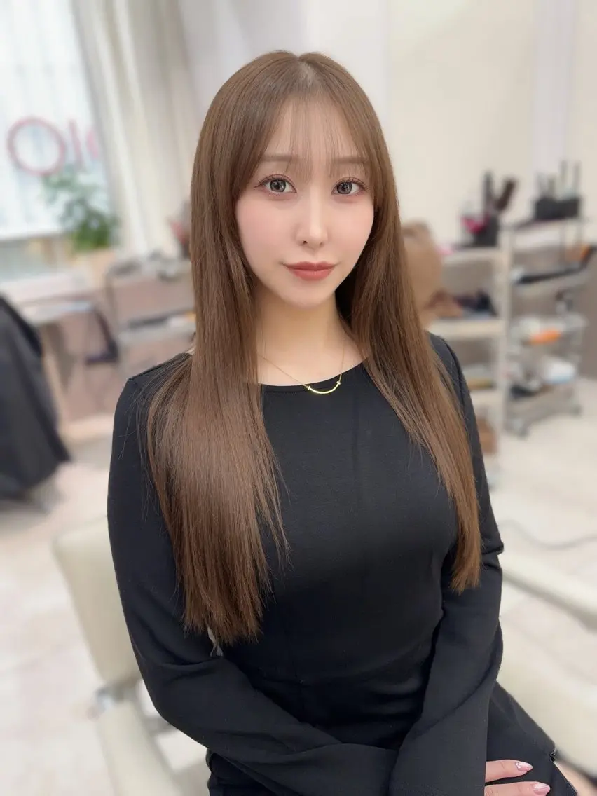 ロング カット ヘアカラー トリートメント ⭐️似合わせ⭐️/ ETOWA新宿/上村のヘアスタイル