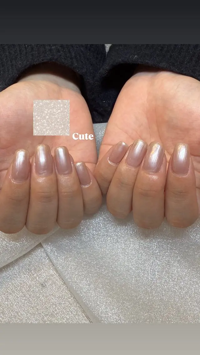 ネイル キラキラネイル ワンカラーネイル ungu  Ami 🎀✨️のネイルデザイン