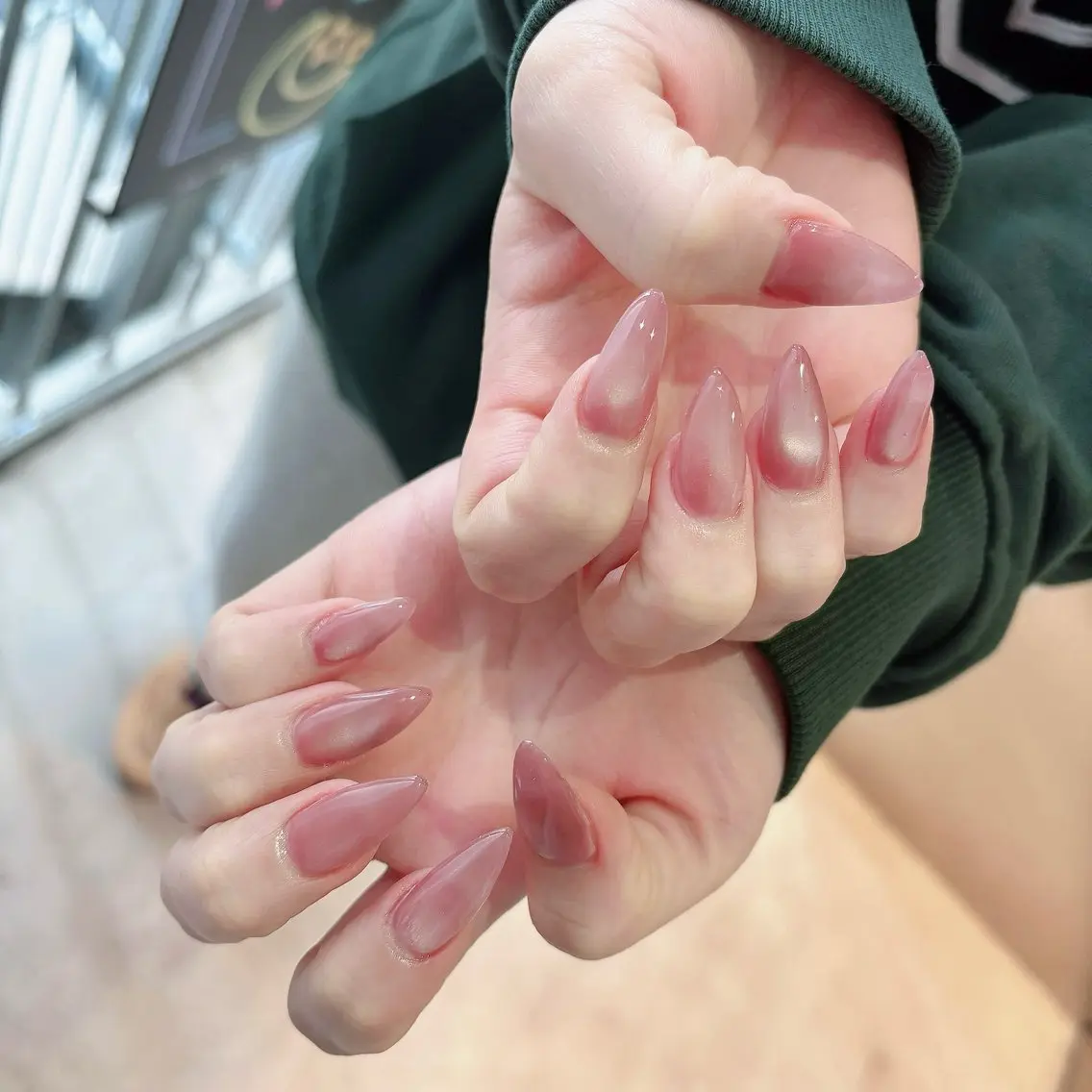 ジェル💕人気ワンカラーネイル【オフが無い方限定です✨】の写真