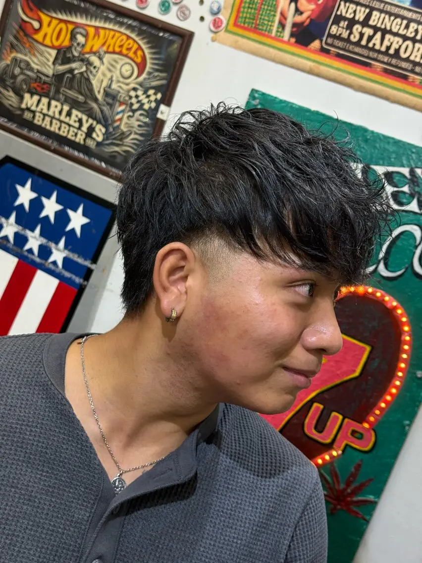 ミディアム 福田 巧のヘアスタイル