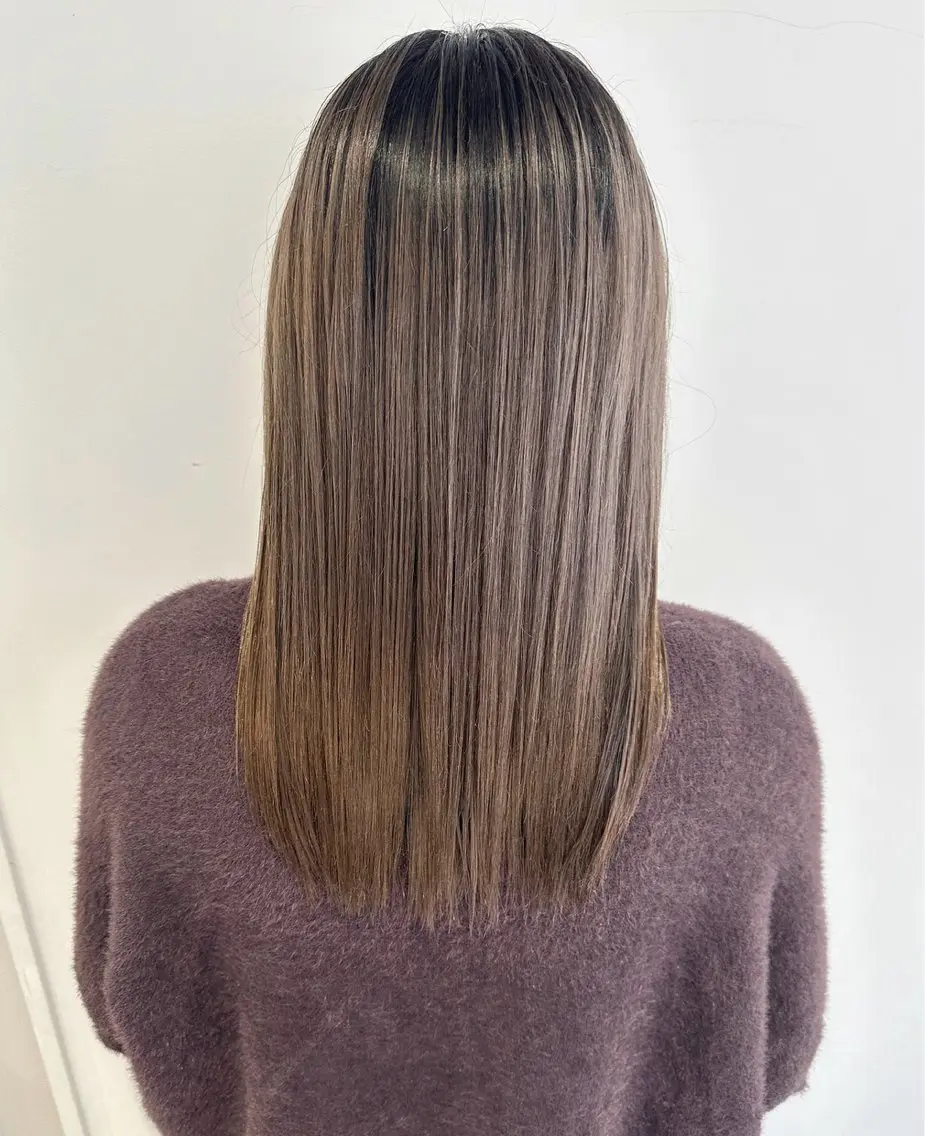 ミディアム カラー ヘアカラー 唐澤 千尋のヘアスタイル