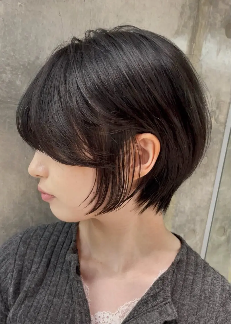 ショート カラー カット ヘアカラー トリートメント 🌟透明感カラー× 小顔カット いっせいのヘアスタイル
