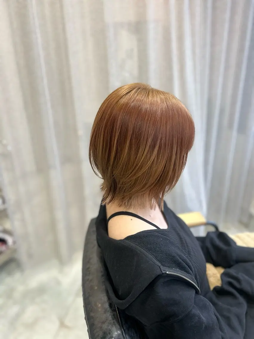 ミディアム ボブレイヤー ボブ レイヤーカット 透明感カラー /hiyori🌟のヘアスタイル