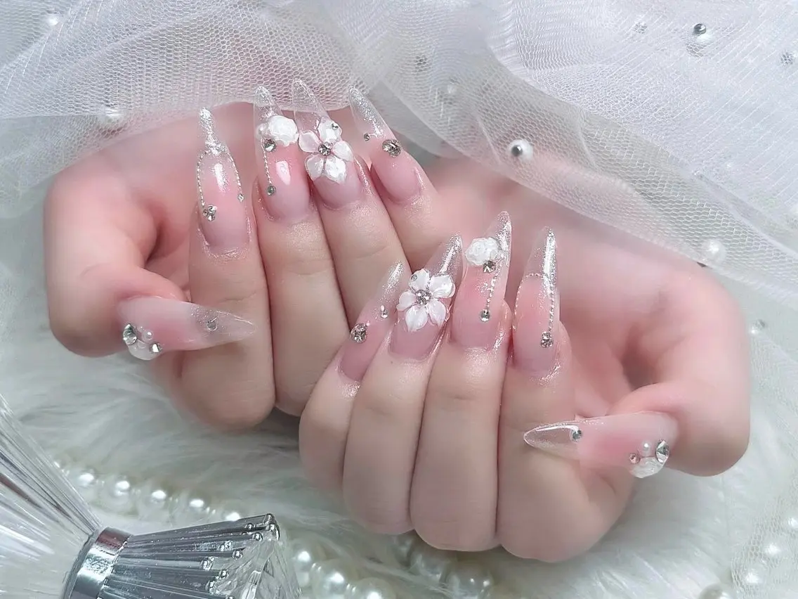 ネイル アートネイル 韓国ネイル ロングネイル 持ち込み シンプルネイル ハンドネイル ハンドケア Nova Nail _Shinsaiのネイルデザイン