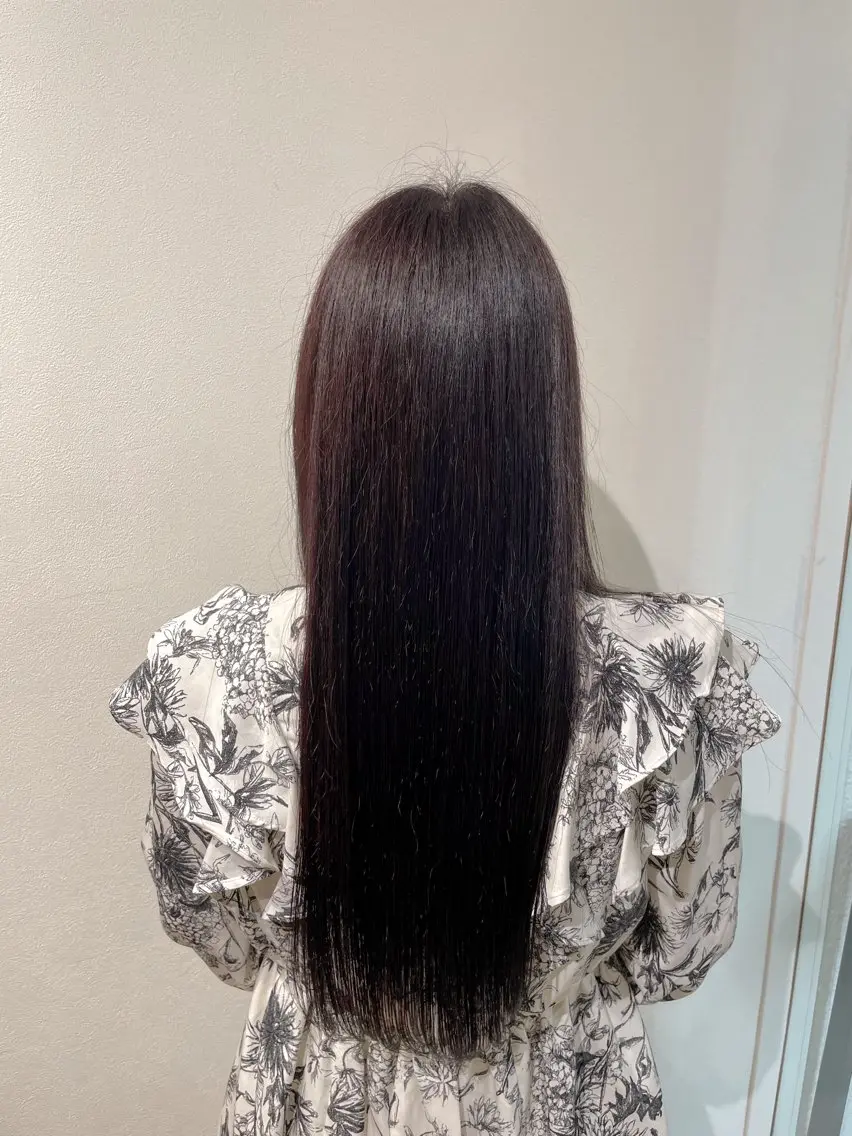 ロング カラー ヘアカラー トリートメント cut/nail ▫️イチカ🌻のネイルデザイン