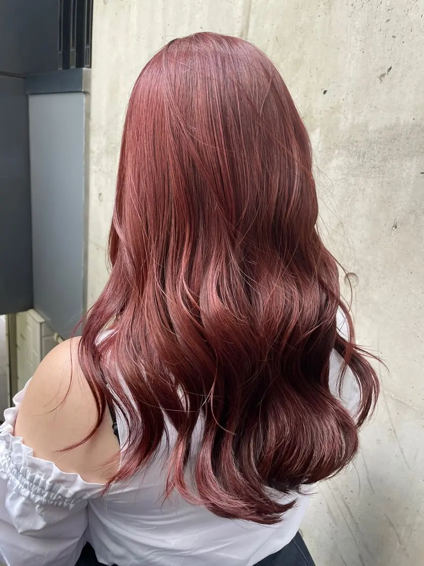 ロング ヘアカラー トリートメント 花木 志穂のヘアスタイル