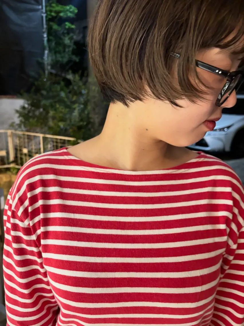 ショート ボブ ショートヘア 田中 隼斗のヘアスタイル