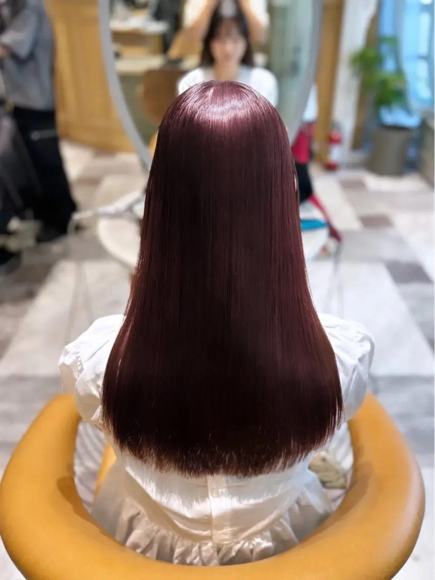 ロング 縮毛矯正 ダメージレス縮毛矯正 髪質改善【美冴】のヘアスタイル