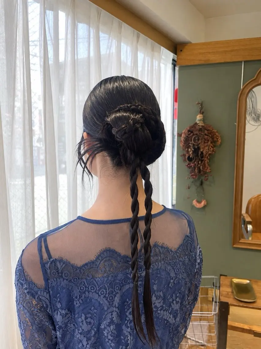ロング ヘアアレンジ Hair &Make ナナセのヘアスタイル