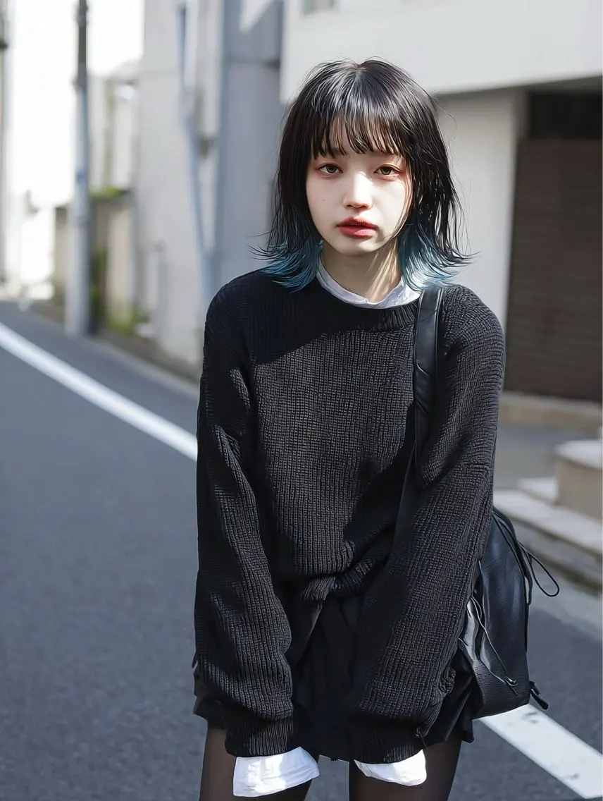 カラー スダユーヤ 💫推しカラーウルフのヘアスタイル