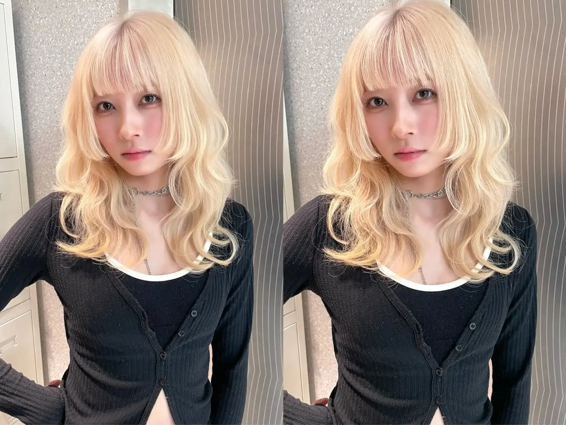 ロング カラー 透明感カラー カット ヘアカラー 香月 元希のヘアスタイル